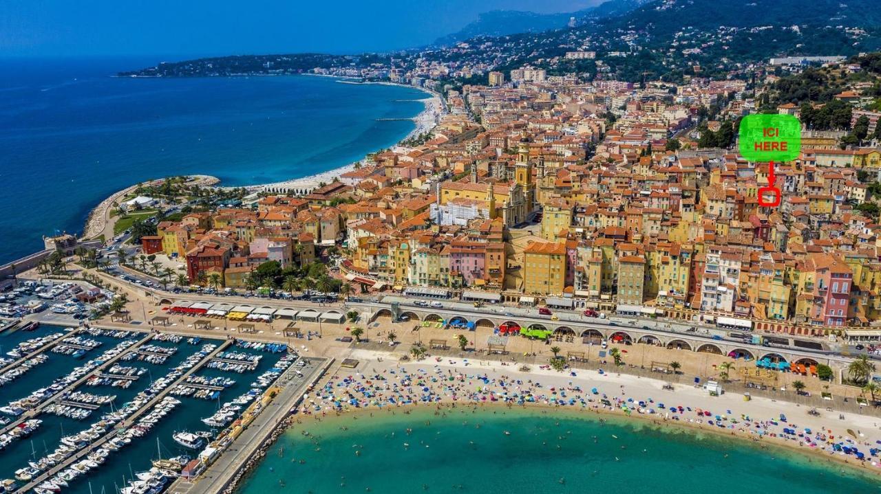 Menton, Centre Historique, Vue Mer Buitenkant foto