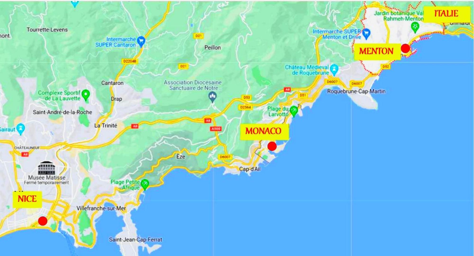 Menton, Centre Historique, Vue Mer Buitenkant foto